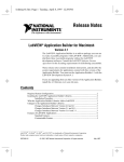 LabVIEW Application Builder Release Notes for Macintosh, Verson 4.1