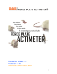 Force Plate Actimeter® User`s Manual