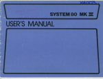 User Manual for the System 80 MkII business