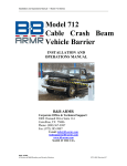 Model 712 Cable Crash Beam Vehicle Barrier