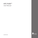 HTC FUZE User Manual - Wireless
