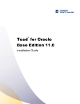 Toad for Oracle Base Edition Installation Guide
