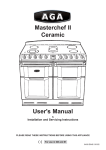 Masterchef II Ceramic User`s Manual