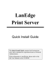 LanEdge FastPrint Quick Install Guide