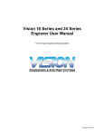 Vision 16 Series and 24 Series Engraver User Manual