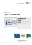 User Manual PZ127E - Physik Instrumente