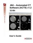 464 – Automated CT Software (ACTS) v1.2