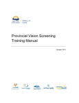 Provincial Vision Screening Training Manual