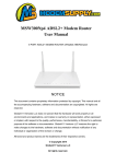 MSW300Np4 ADSL2+ Modem Router User Manual