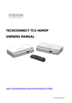 TECHCONNECT TC2-HDMIP OWNERS MANUAL