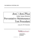 Apnea Monitor Preventative Maintenance Test Procedure
