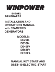INSTALLATION AND OPERATIONS MANUAL with