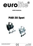 EUROLITE PAR-38 Spot User Manual