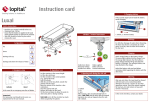 Instruction card Luxal Shower stretcher