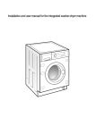 Installation and user manual for the integrated washer