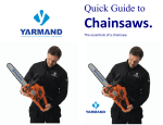 Open chainsaw guide