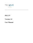 PEG.TV Version 1.0 User Manual