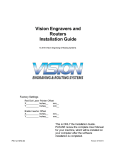 Vision Engravers and Routers Installation Guide
