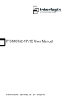 IFS MC352-1P/1S User Manual - Utcfssecurityproductspages.eu