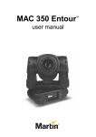 MAC 350 Entour - User Manual