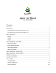 Jaguar User Manual