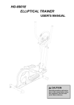 HG-8001E ELLIPTICAL TRAINER