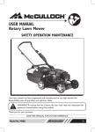 USER MANUAL Rotary Lawn Mower SAFETY