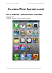 Crashzone iPhone App user manual