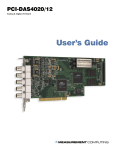 PCI-DAS4020/12 User`s Guide