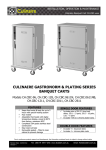 CULINAIRE GASTRONORM & PLATING SERIES BANQUET CARTS