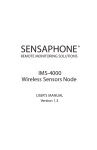 IMS-4000 Wireless Sensor Node User Manual