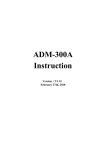 ADM-300A Instruction Version