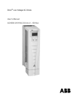 ACS550-01/U1 Drive User`s Manual