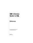 IBM Informix Guide to SQL Reference