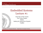 Embedded Systems Lecture #1