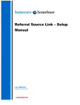 Referral Source Link - Setup Manual - February