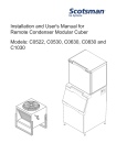 Installation and User`s Manual for Remote Condenser Modular