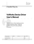 VxWorks Device Driver User`s Manual