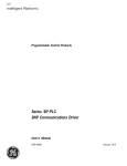 Series 90 PLC SNP Communications Driver User`s Manual, GFK