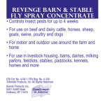 Revenge barn & stable fly spray concentrate
