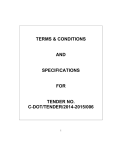 terms and conditions of tender no. cdot /tender/2014