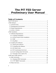 The PIT FED Server Preliminary User Manual - Alice