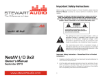 NetAV IO 2x2 - Manual (Print).pub