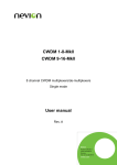 CWDM 1-8-Mkll CWDM 9-16-Mkll User manual
