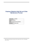 Employer Website Initial Set-up & Data