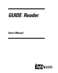 GUIDE Reader User`s Manual