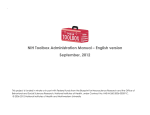 NIH Toolbox Administration Manual – English version September