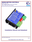 RHINO MOTION CONTROLS Installation Manual and Datasheet