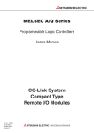 CC-Link System Compact Type Remote I/O Module User`s Manual