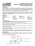 User Manual and Instructions Model RRC²X - Rocket